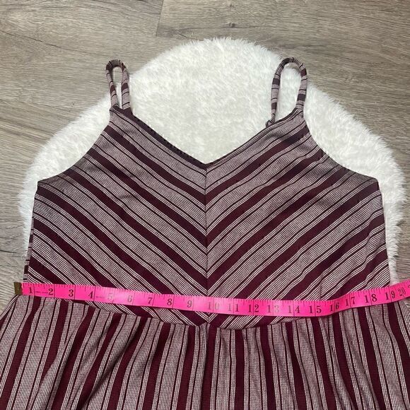 Universal Thread Summer Dress Loose Fit Stretch Size Large Stripe Spagetti Strap - Picture 4 of 6